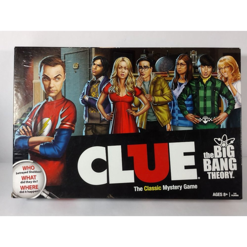 Clue The Big Bang Theory Edition Hasbro 2013 Mystery Board Game Complete